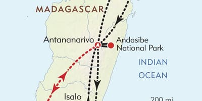Ανταναναρίβο της Μαδαγασκάρης χάρτης