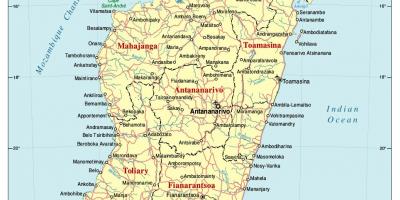 Χάρτης της Μαδαγασκάρης δρόμο