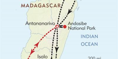 Ανταναναρίβο της Μαδαγασκάρης χάρτης