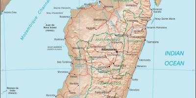 Μαδαγασκάρη χάρτη της χώρας